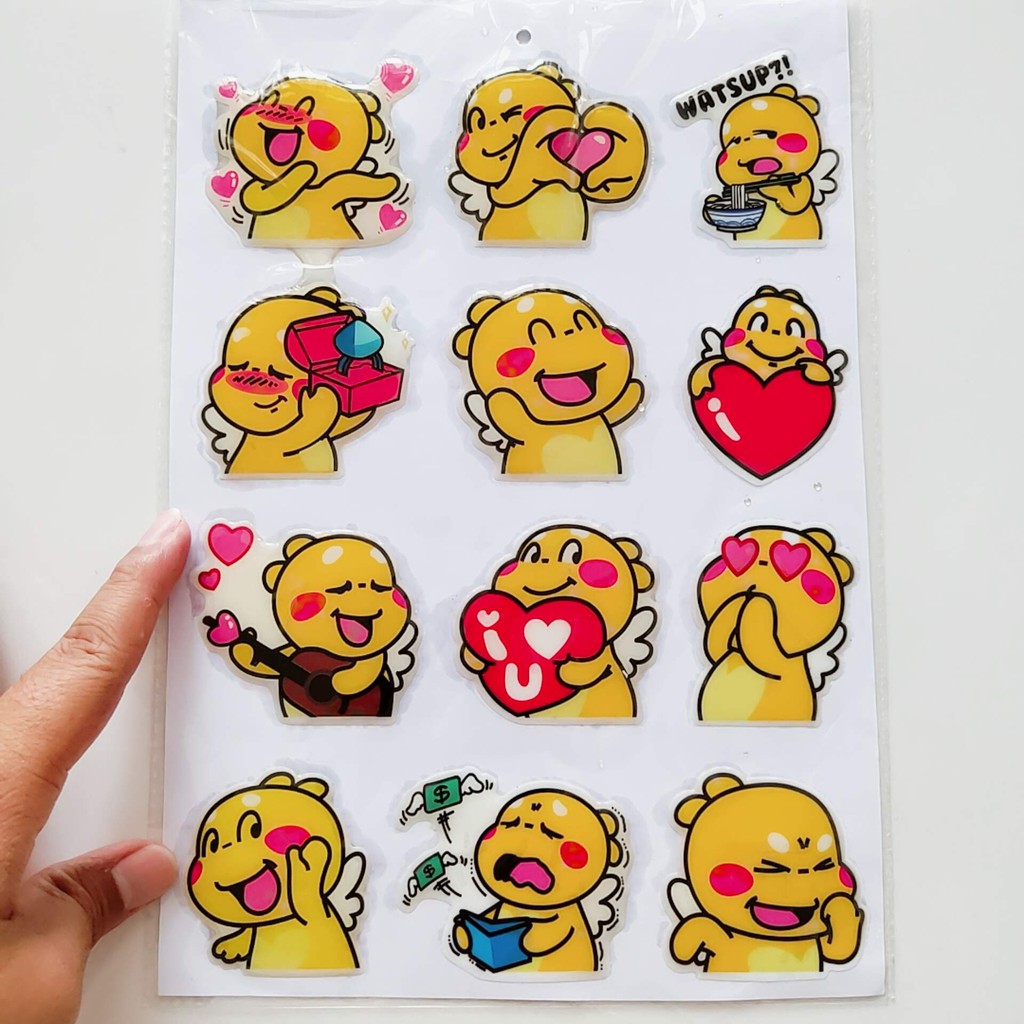 Bộ Tem Sticker Nổi In Hình Khủng Long Cao Cấp Dán Xe Máy, Ô Tô, Mũ Bảo Hiểm, Chống Thấm Nước, Chống Bay Màu