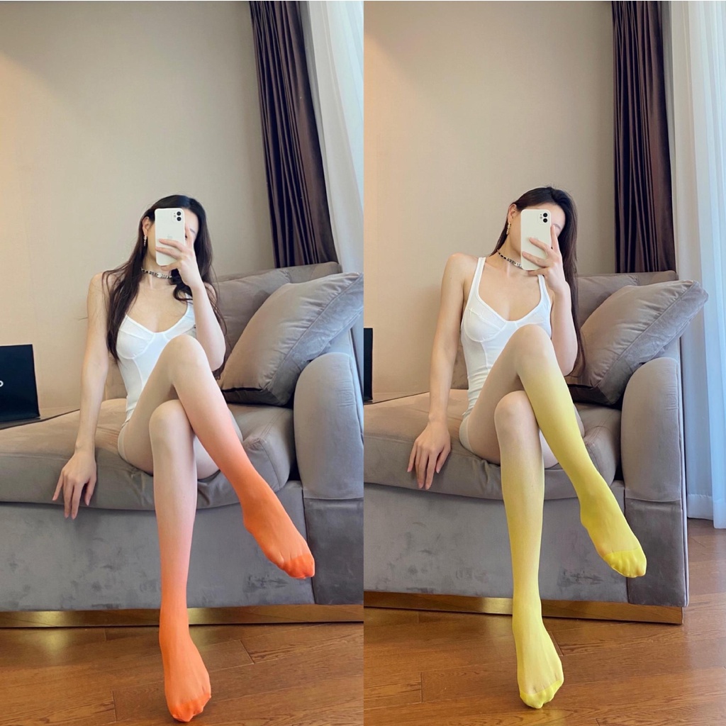 Quần Tất Nữ Siêu Mỏng Đổi Màu Phong Cách Sành Điệu Siêu Hot