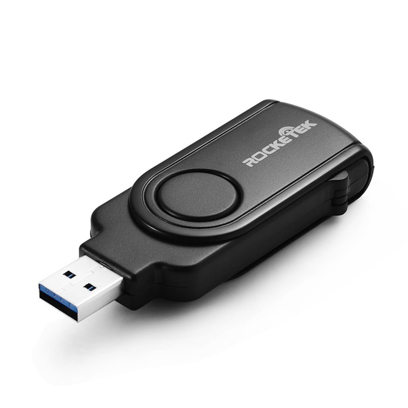 Đầu Đọc Thẻ Nhớ Rocketek USB 3.0 OTG Type c Cho SD / TF Micro SD Máy Tính laptop