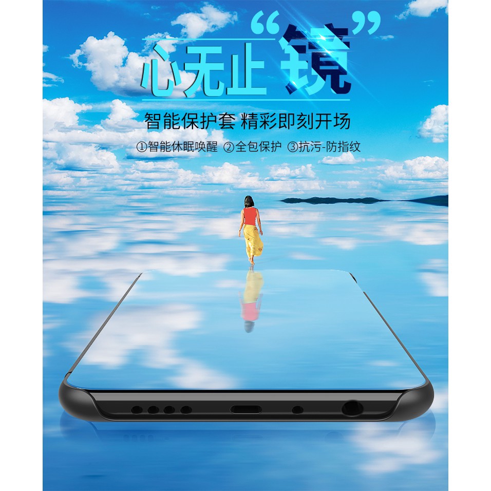 OPPO A31 A92 A9 2020 A52 A3 A3s A5s Reno 2Z 2F Case Clear View Electroplate Mirror Flip Stand Ốp điện thoại | BigBuy360 - bigbuy360.vn