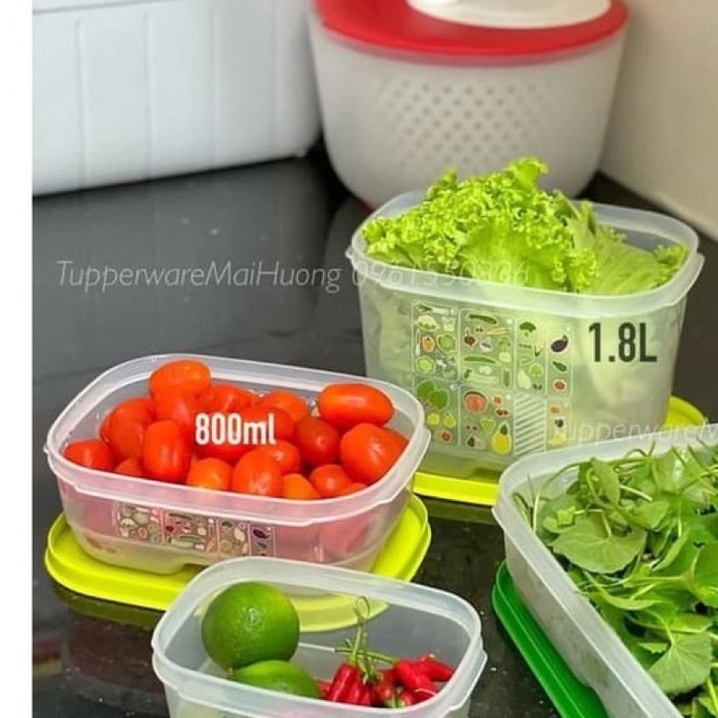 LẺ HỘP TRỮ MÁT CÓ NÚT HÔ HẤP VENTSMART - HÀNG CHÍNH HÃNG TUPPERWARE VIỆT NAM PHÂN PHỐI