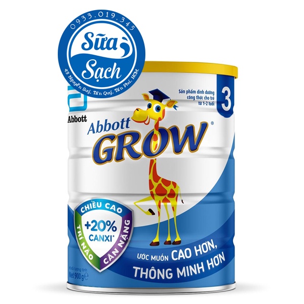 Sữa Bột Abbott Grow 3 G-Power Hương Vani 900g date mới