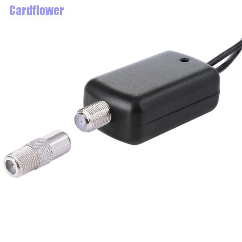 Cardflower  Digital HDTV Signal Amplifier Booster For Cable TV Fox Antenna HD Channel 25db