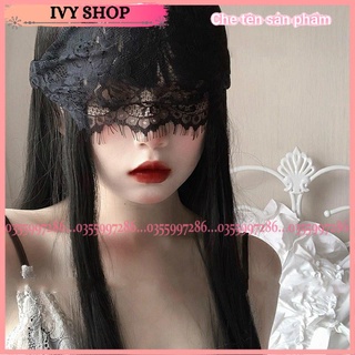 Bịt mắt ren - E001 (đen, trắng) - phụ kiện đồ ngủ cosplay