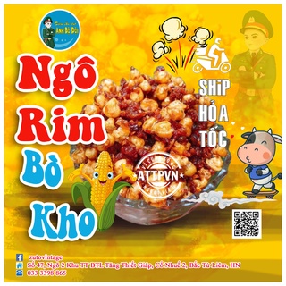 Ngô rim bò khô 1 hủ 400gram bắp rim khô bò nhà làm tiệm abđ