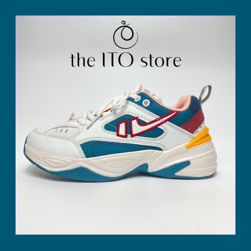 Giày thể thao sneakers xanh gọn nhẹ độn 3cm tăng chiều cao