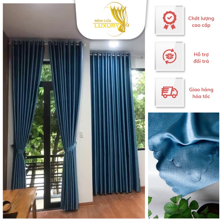 Rèm cửa sổ Loại 1 chống nắng cao cấp  Luxury, màn vải treo tường trang trí decor phòng ngủ và phòng khách Lux01