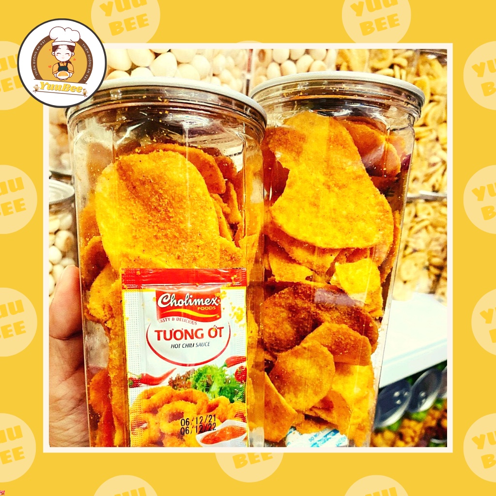 Khoai tây lắc trứng muối 200g siêu giòn YUUBEE - Đồ ăn vặt Việt Nam - Ăn vặt YuuBee