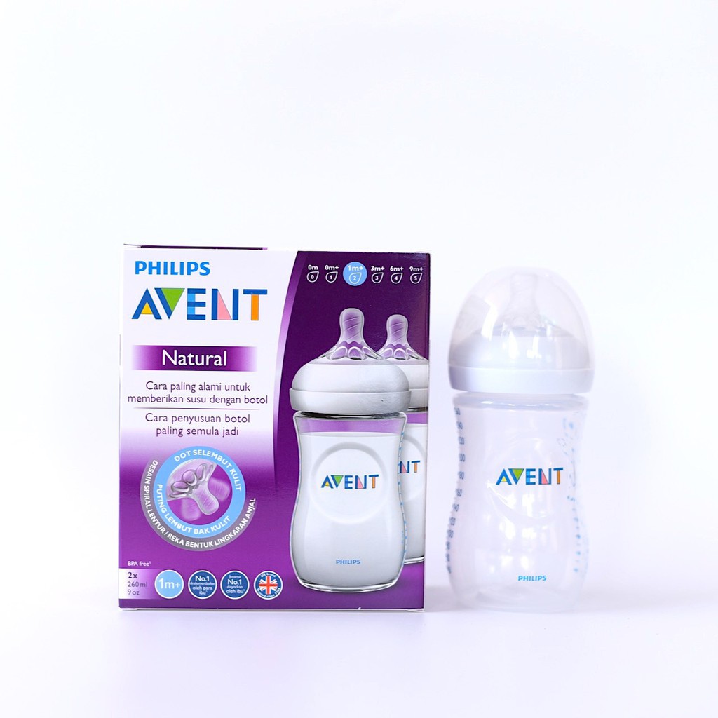 Bình sữa Avent Natural 260ml chính hãng