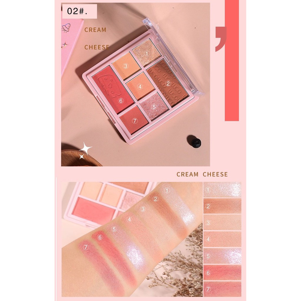 Phấn Mắt WODWOD 7 Ô Cute Cheese Eye Shadow W780