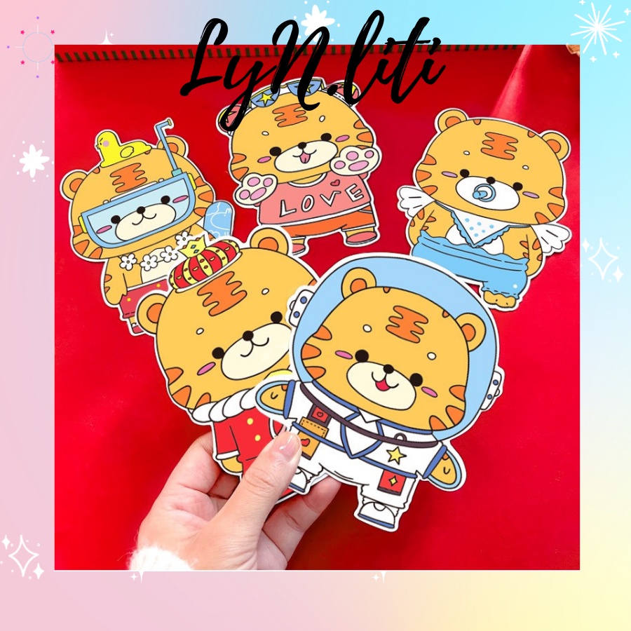 Bao lì xì con hổ béo 2022, bao lì xì cute dễ thương đáng yêu