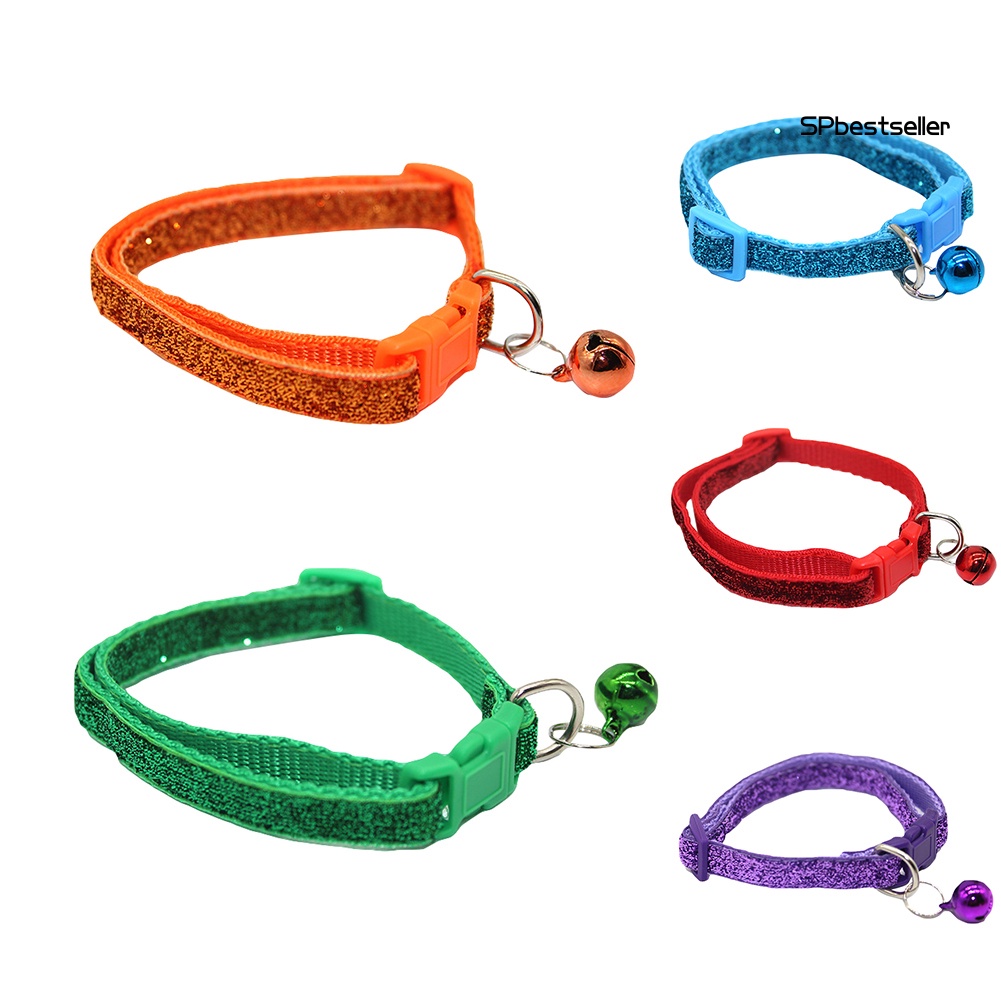 Vòng Cổ Kim Tuyến Có Chuông Tháo Lắp Nhanh Cho Thú Cưng