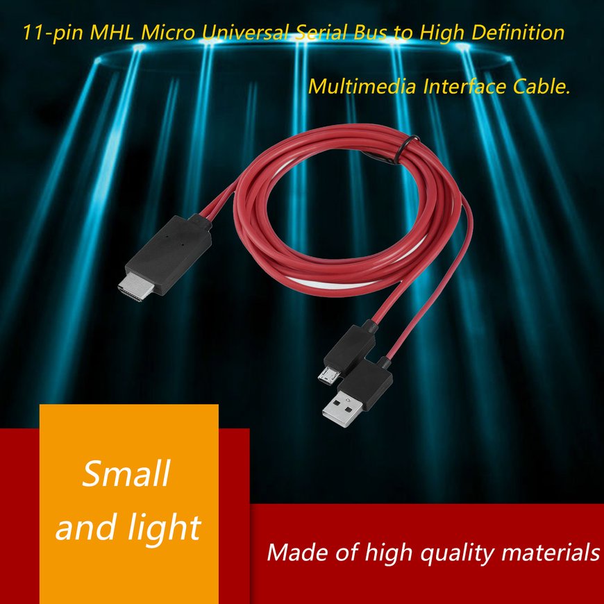 Dây Cáp Chuyển Đổi MHL Micro USB Sang HDMI 11 Pin Cho Galaxy S1-4 Note1-4