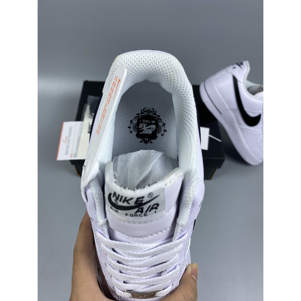 Giày thể thao af1 Low White Black (2020 ) cao cấp fullbox, giày sneaker nữ nam trắng đen cao cấp, cổ tròn