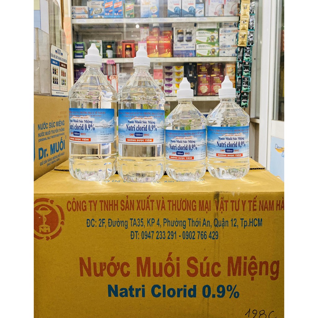 NƯỚC MUỐI SINH LÝ- NƯỚC MUỐI SÚC MIỆNG.