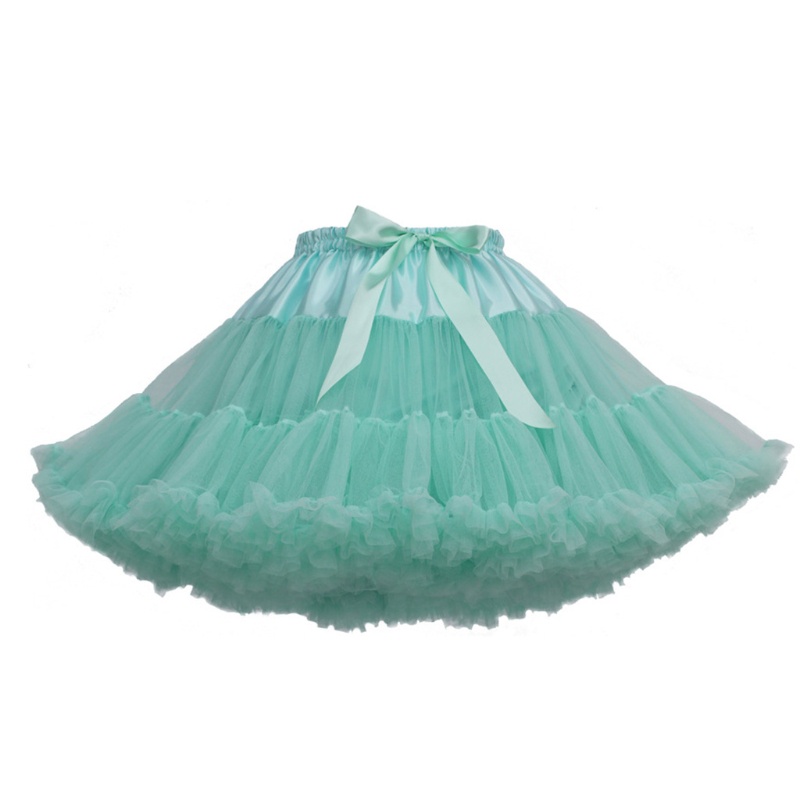 Chân Váy Xòe Tutu Hóa Trang Lolita Đính Nơ Phồng Cho Nữ