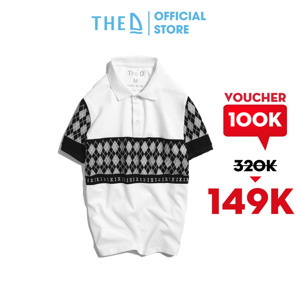 Áo Polo Nam Cotton The D Dáng Regular - Vải Cá Sấu Dệt Kim Cương Mềm Mịn, Thoáng Mát, Thấm Hút Tốt QF61