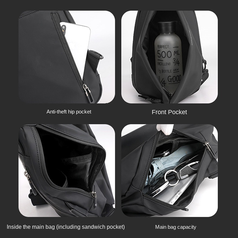 Túi đeo chéo ngực chống nước mới cho nam | BigBuy360 - bigbuy360.vn