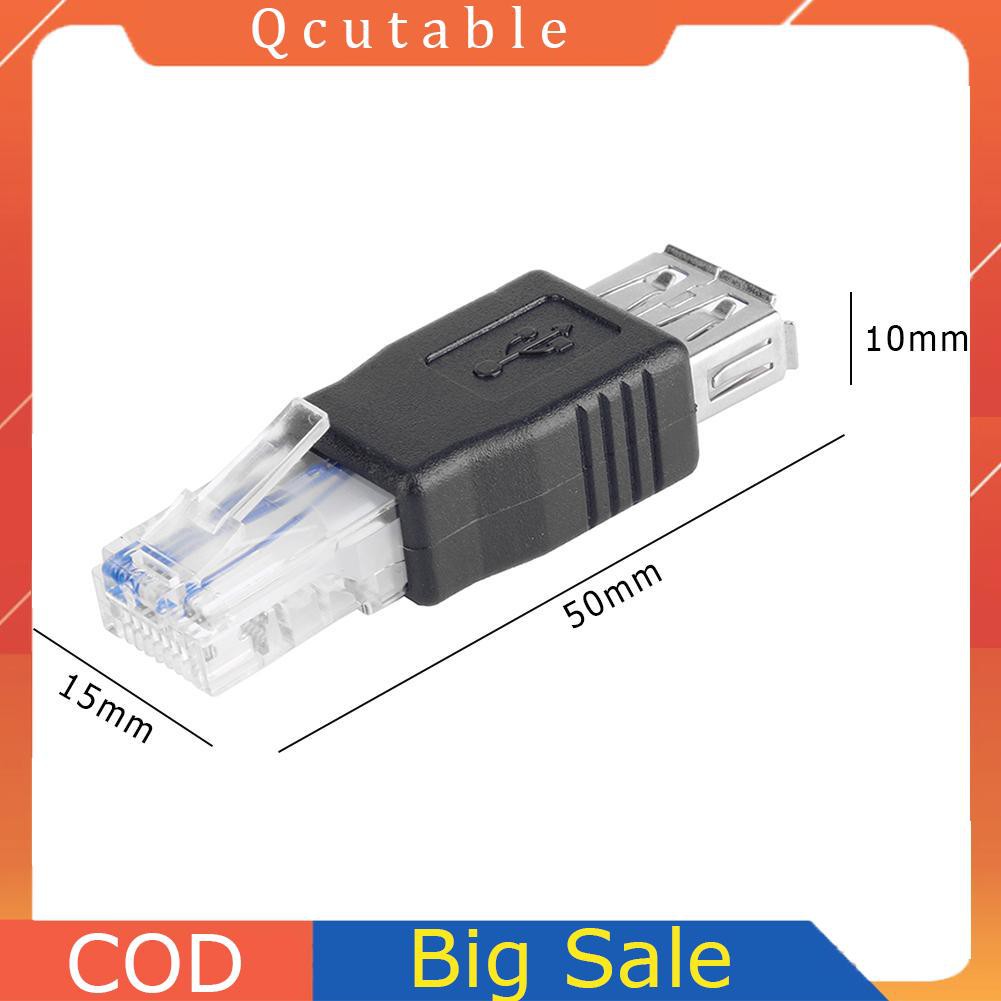 Giắc Chuyển Đổi Từ Ethernet Rj45 Male Sang Usb Female Lan Network Cable