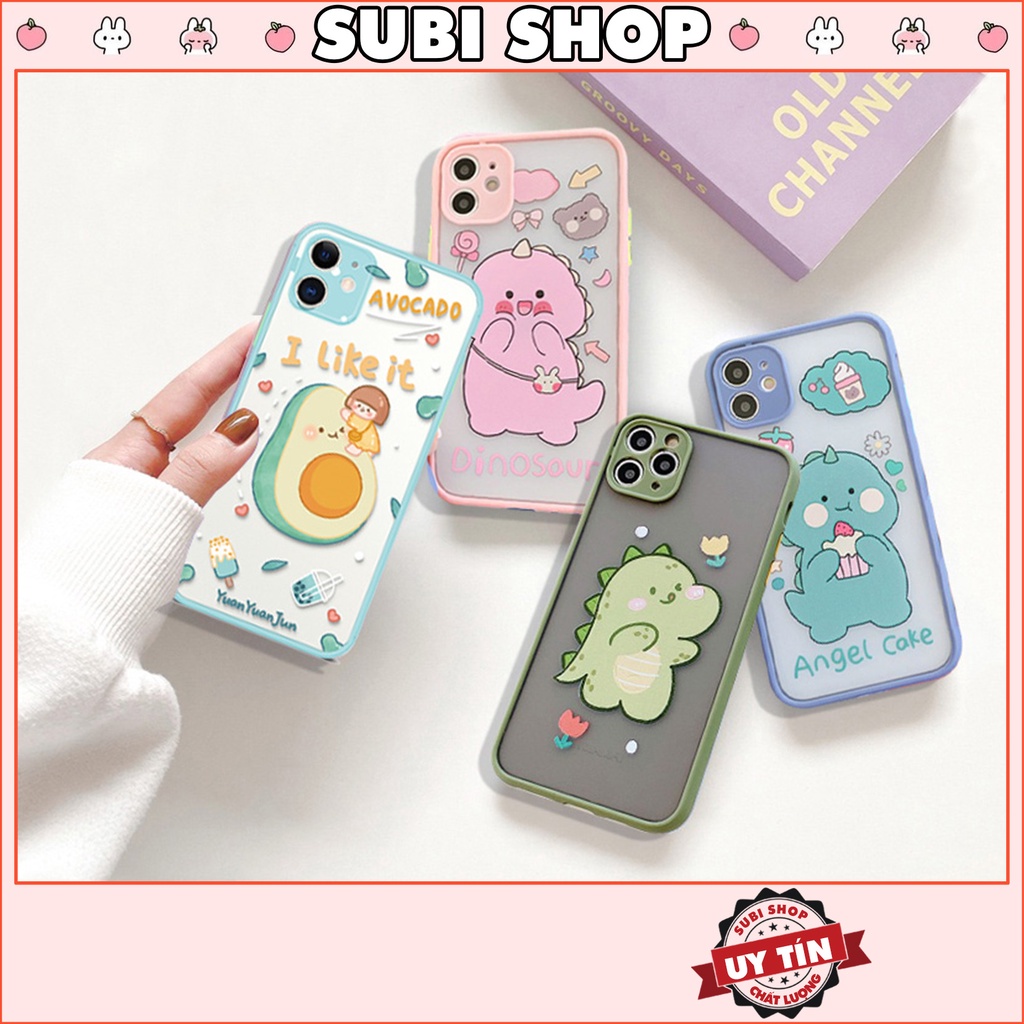 Ốp lưng iphone nhám viền nổi cong Bơ Đào 6/6plus/6s/6splus/7/7plus/8/8plus/x/xr/xs/11/12/pro/max/plus/promax