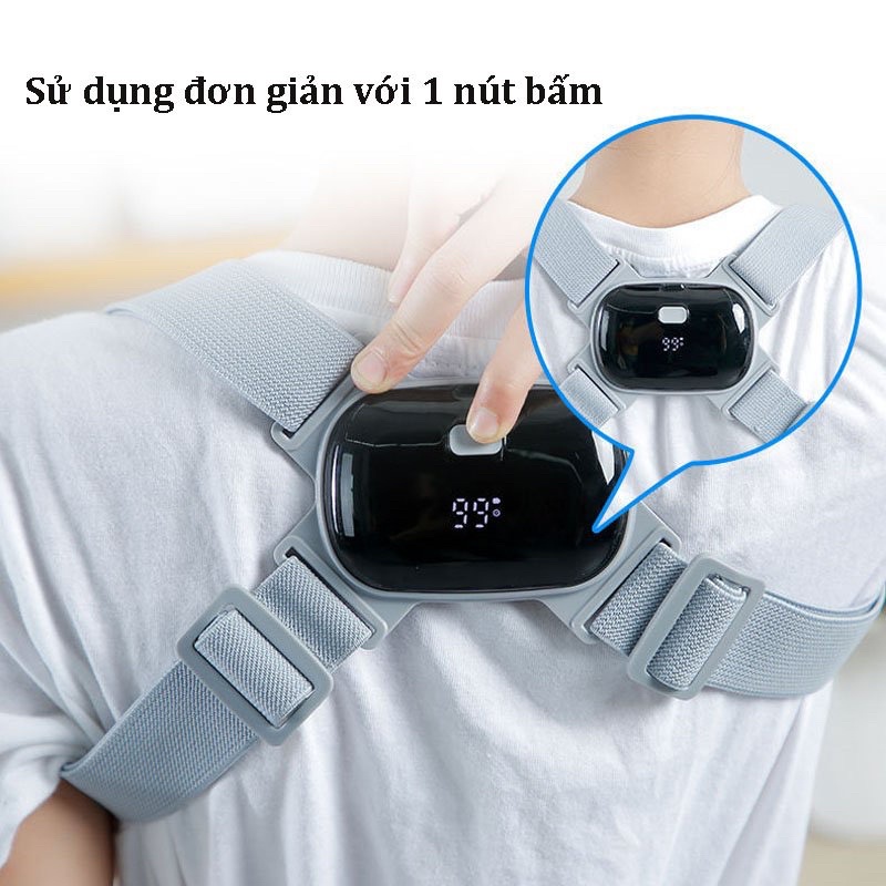 Đai Chống Gù Lưng Smart Pose Cao Cấp, Cảm Biến Rung Thông Minh Cho Người Lớn Và Trẻ Em- Thiết Kế Theo Công Nghệ Nhật Bản