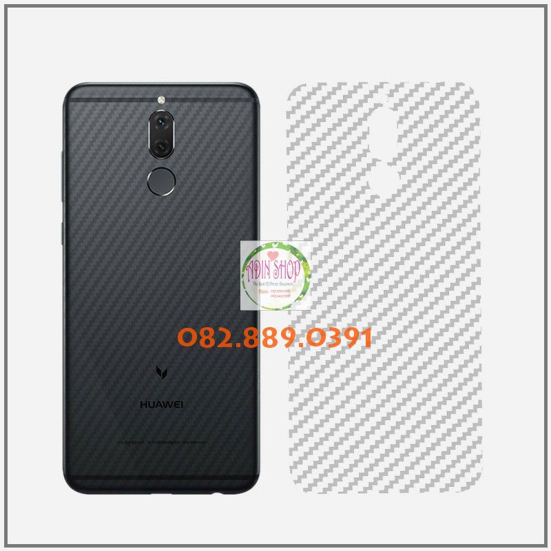 Miếng dán mặt lưng skin carbon Huawei Nova 3i/ 3e/ 3/ 2i/ 5T trong 3D, đen