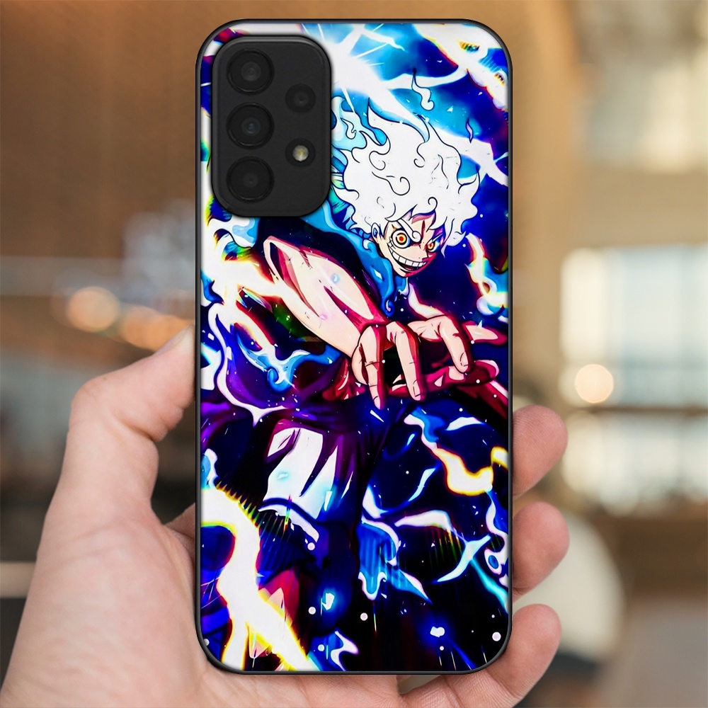 Ốp lưng Samsung A23 viền đen in hình Luffy One Piece