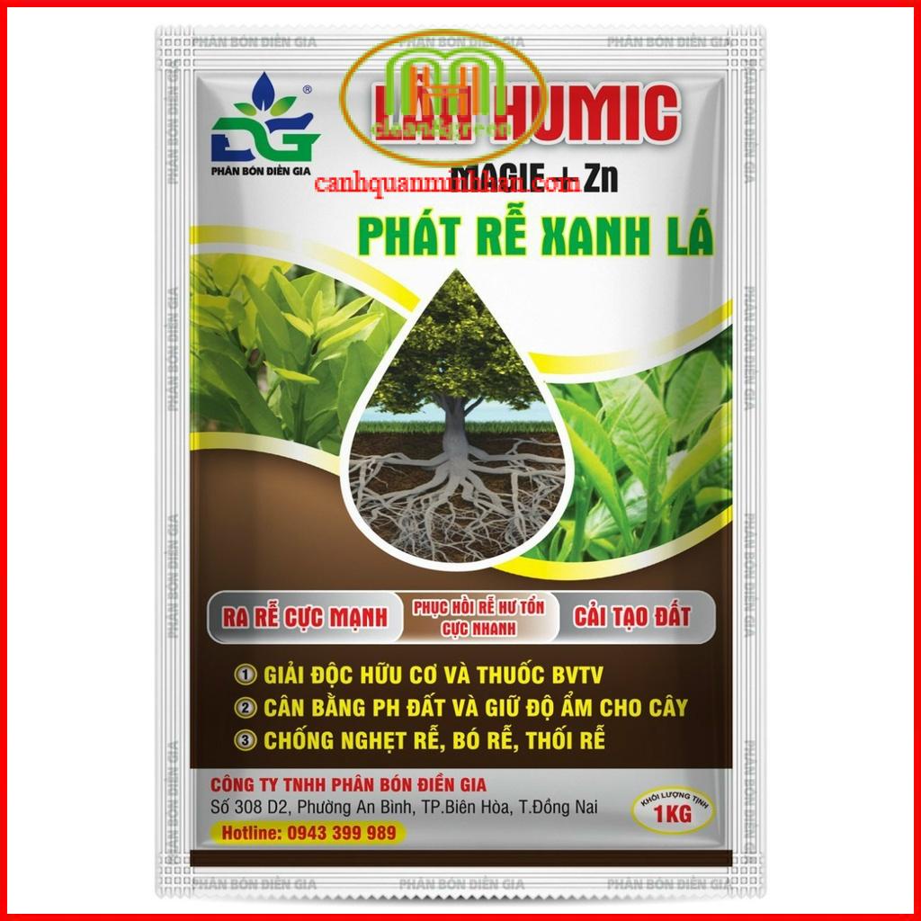 Phân lân hữu cơ Humic bón cây bổ sung Magie Kẽm phát rễ xanh lá cực mạnh, phục hồi rễ hư tổn cực nhanh, cải tạo đất 1kg