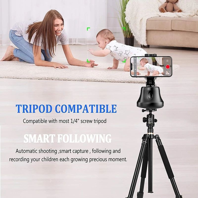 Gậy Chụp ảnh Selfie Stick 360 tự động Theo Dõi đối tượng Giá đỡ tất cả trong một các loại điện thoại