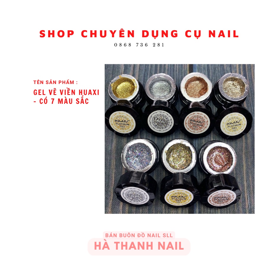 Gel Vẽ Viền Nhũ Platium HUAXI
