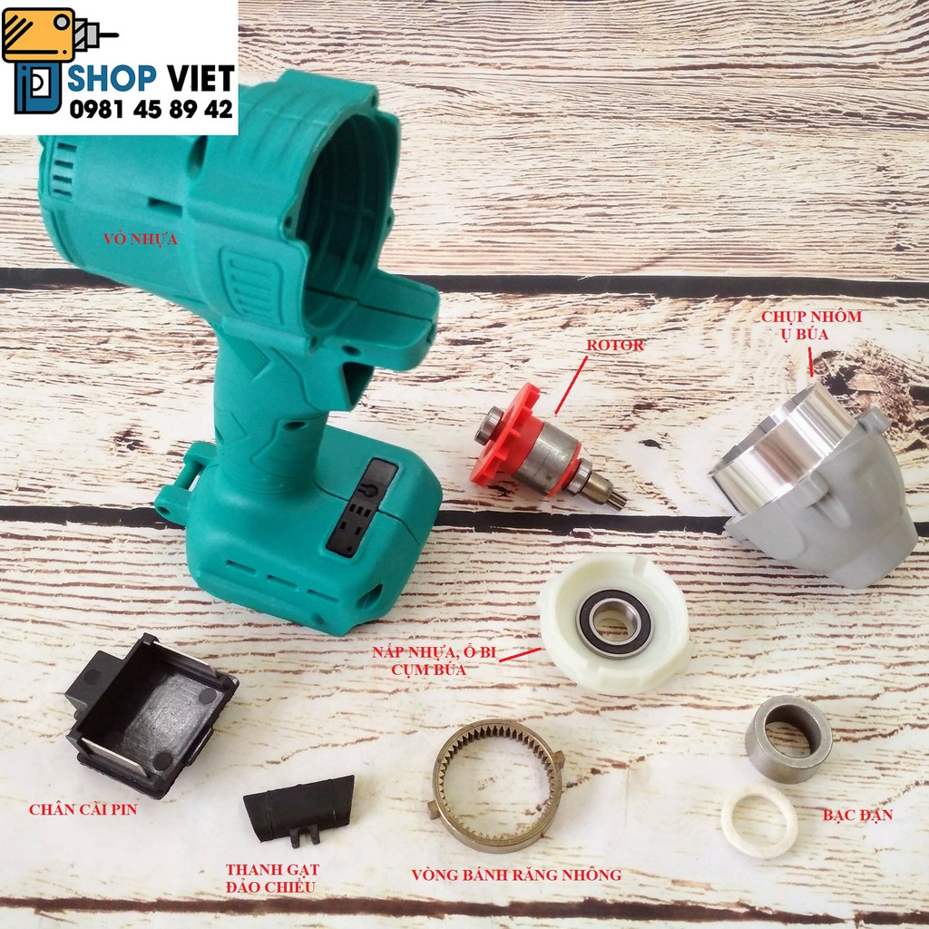 SV Phụ tùng thay thế cho máy vặn bulong 18V không chổi than Deyou