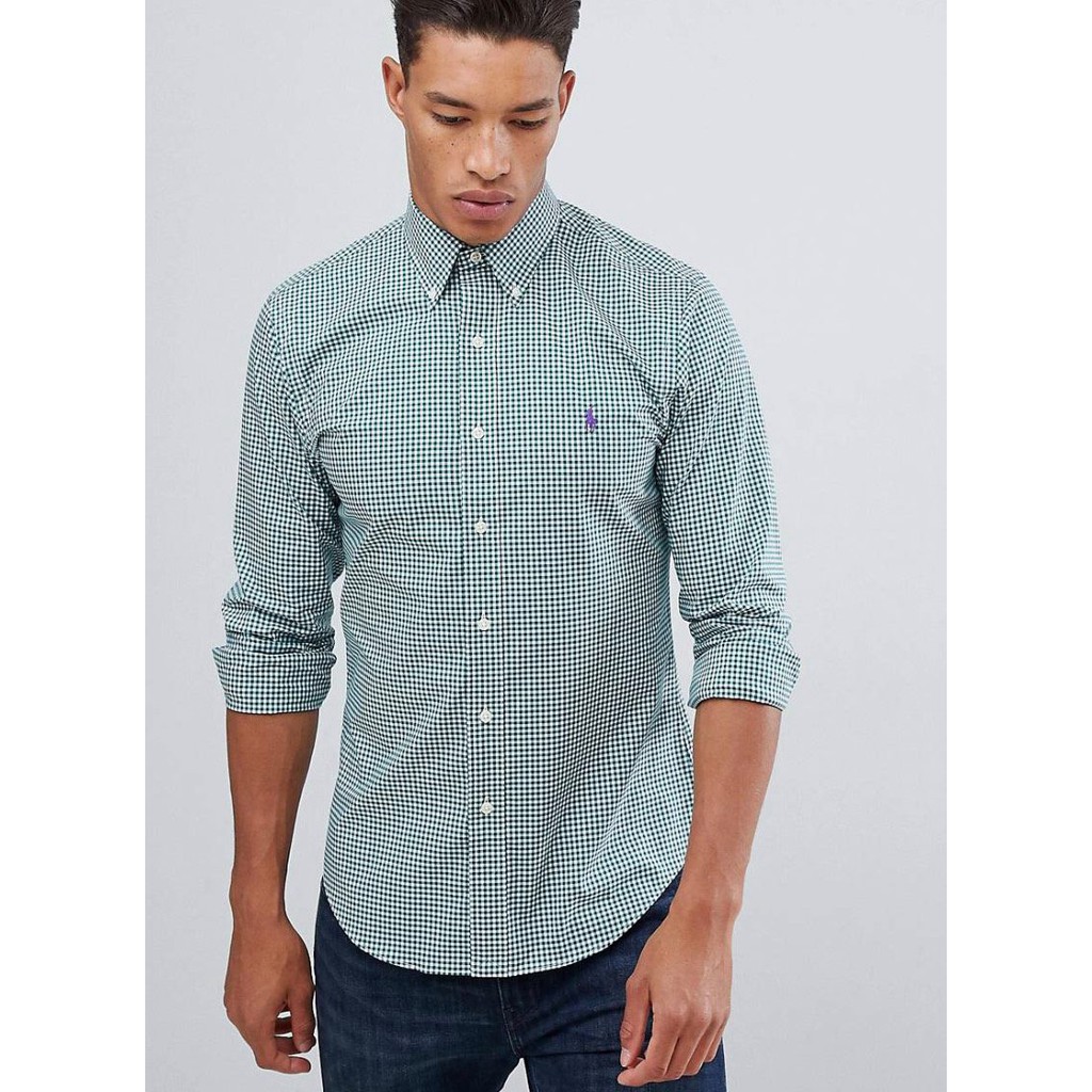 Áo Sơ Mi Nam Size XXL - 120 Tay Dài Sọc Gingham - Big Size từ 105 Kg đến 110 Kg - FO76 Shop