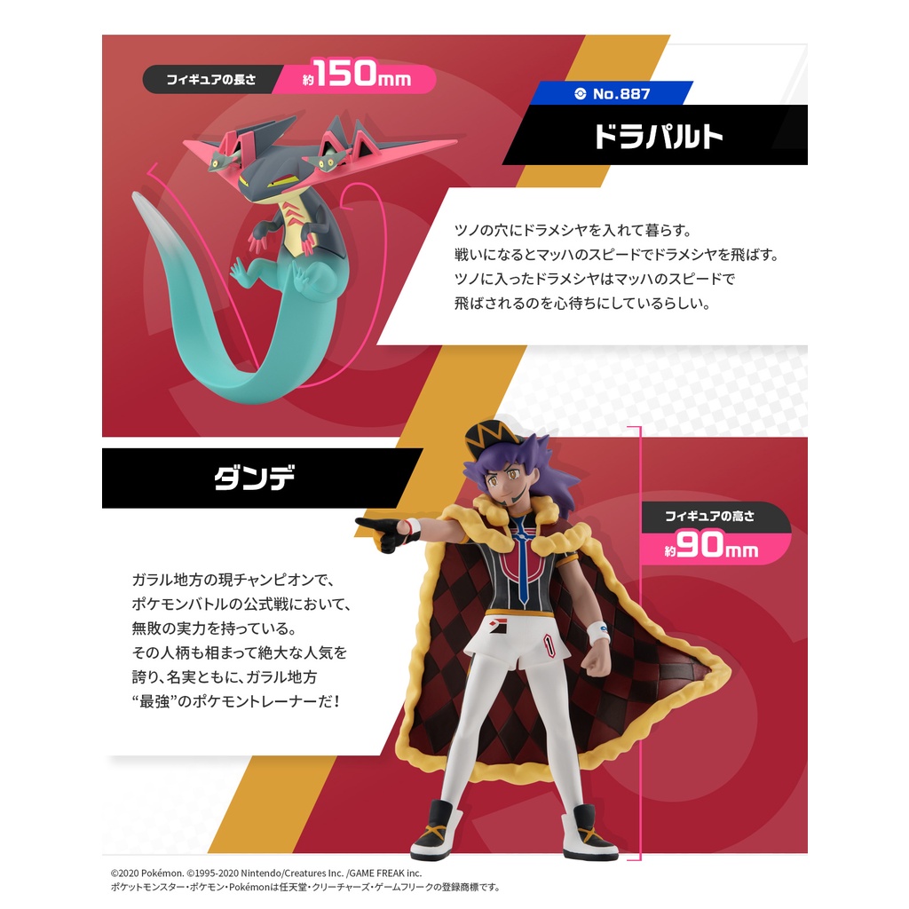 Mô hình đồ chơi chính hãng Bandai Pokemon Scale World 1/20 Galar Leon & Dragapault Set