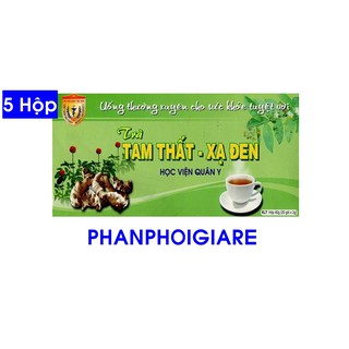 Combo 5 hộp trà tam thất xạ đen học viện quân y