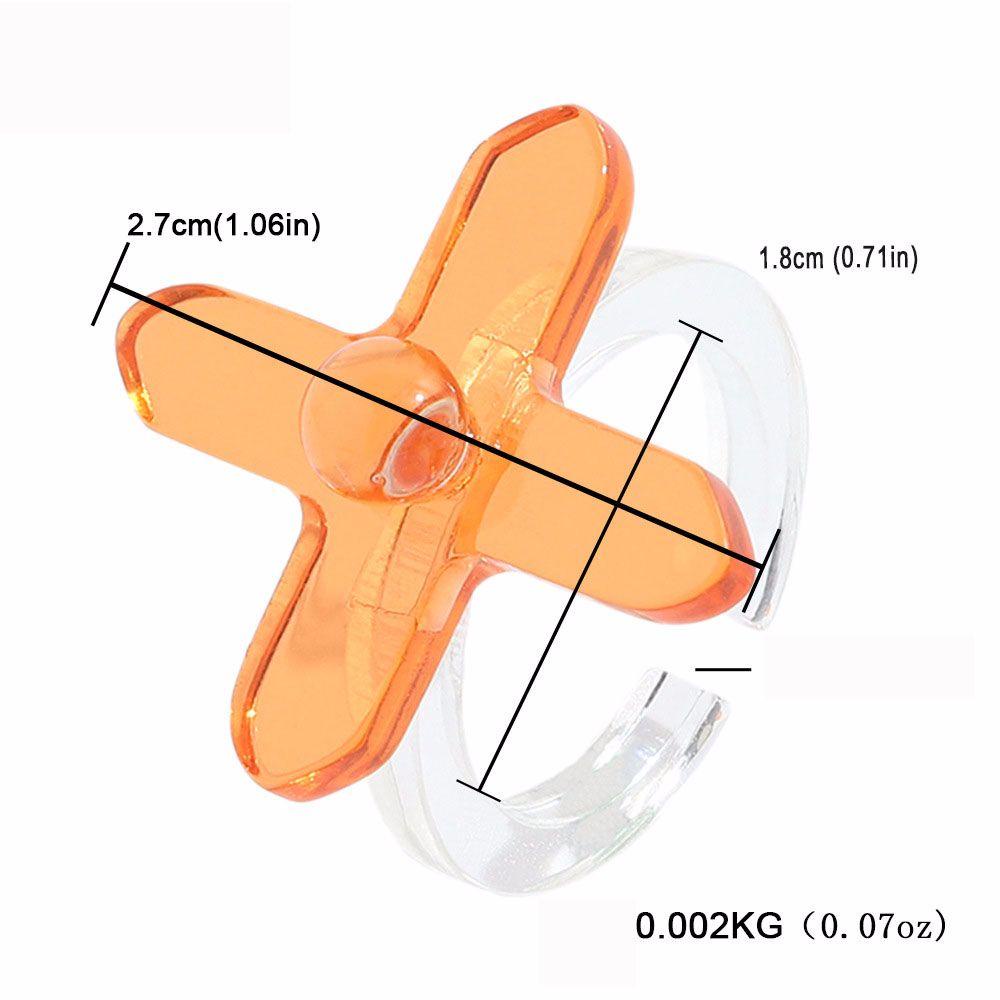 Nhẫn Đeo Khớp Ngón Tay Bằng Nhựa Acrylic Trong Suốt Thời Trang Dự Tiệc