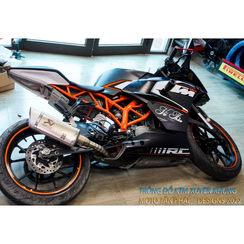 Chống đổ ktm rc 200, chống đổ dàn áo ktm rc 200,rc 250,rc300 m,moto tấn phát