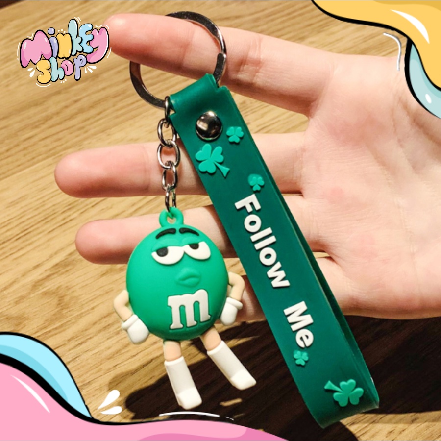 Móc Khóa Đẹp Hình Kẹo MM Cute phụ kiện Túi Xách dễ thương - Minkey