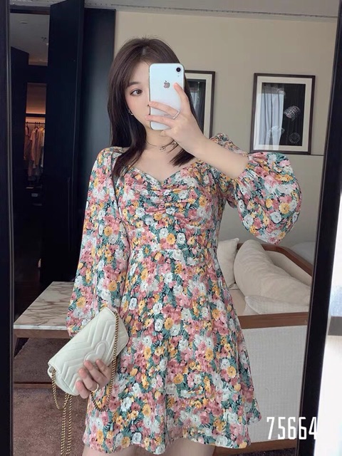 Đầm hoa tiểu thư 01