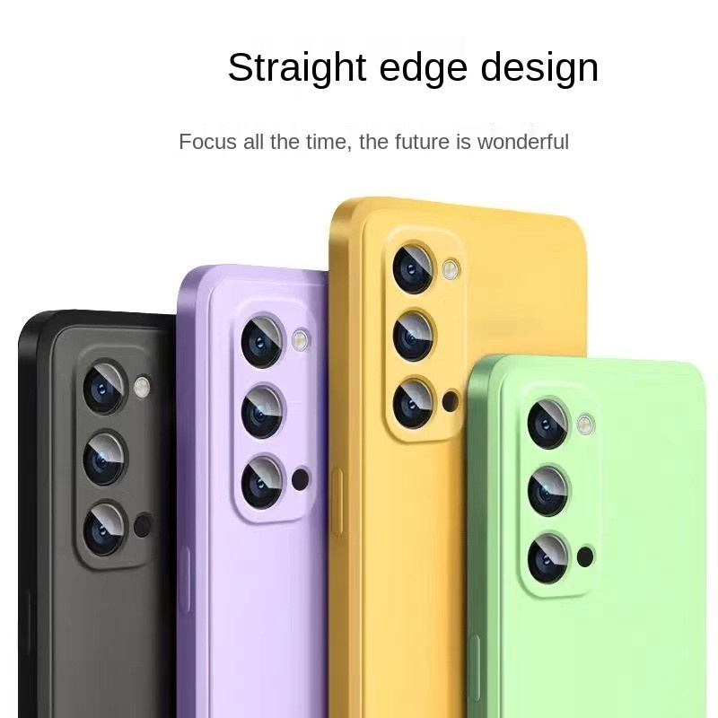 Ốp Điện Thoại Silicone Dẻo Màu Trơn Sang Trọng Cho OPPO A52 A92 A31 A12 A8 A7 A5S A3S A9 A5 2020