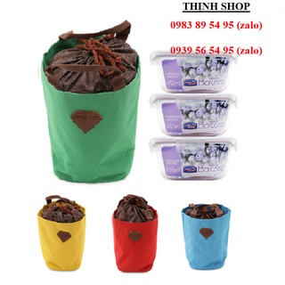 hộp đựng cơm thủy tinh lock&lock - hộp đựng cơm thủy tinh kèm túi