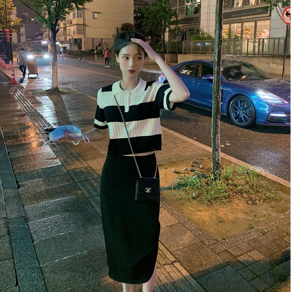 Áo polo Ngắn Tay Kẻ Sọc 8852 #