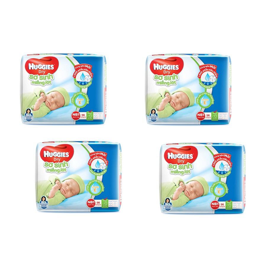 [Mã FMCGMALL - 8% đơn 250K] Tã giấy Huggies newborn 1 (56M)