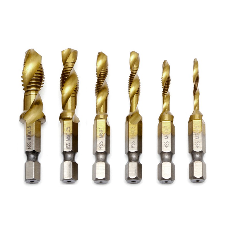 Set mũi khoan xoắn đầu lục giác M3-M10 chất lượng cao
