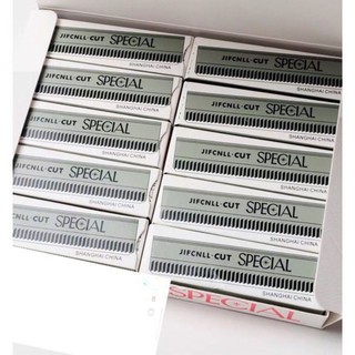 Hộp 10 lưỡi dao cạo lông mày , cán dao