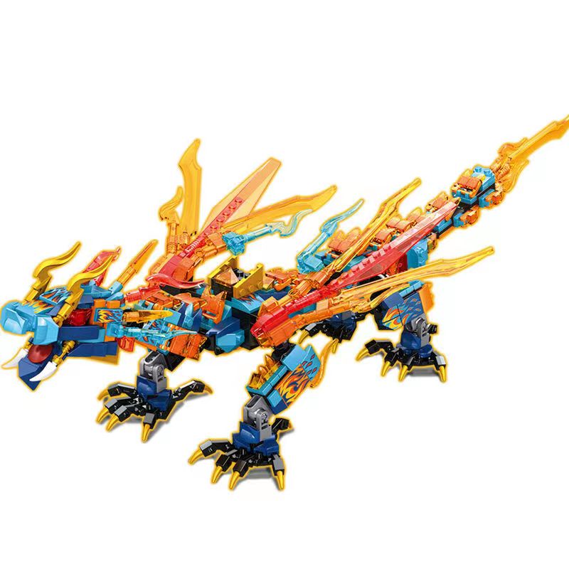 Building block dragon toy assembly toy boy toy