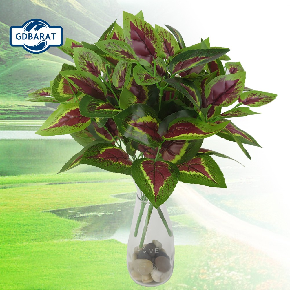 GD 1 Bouquet Plant Leaves Office Shop Artificial