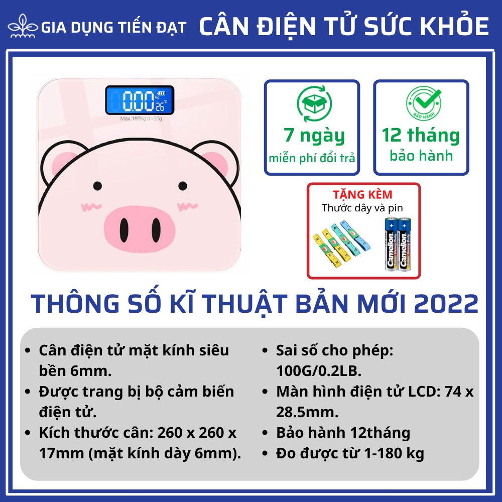 Cân điện tử sức khỏe kết nối Bluetooth Đo Mỡ Máu, Lượng Cơ, Tỉ Lệ Mỡ Cơ Thể Kết Nối App Điện Thoại