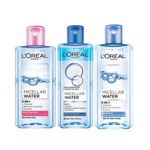 Nước Tẩy Trang L'Oreal Micellar Water 3-in-1 95ml