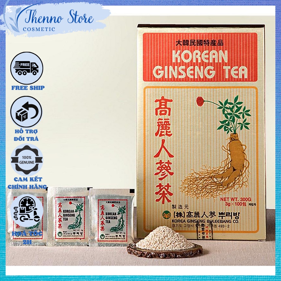 Trà Sâm Hàn Quốc Korean Ginseng Tea Hộp 100 Gói