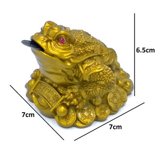 Cóc vàng mạ đồng 7 cm